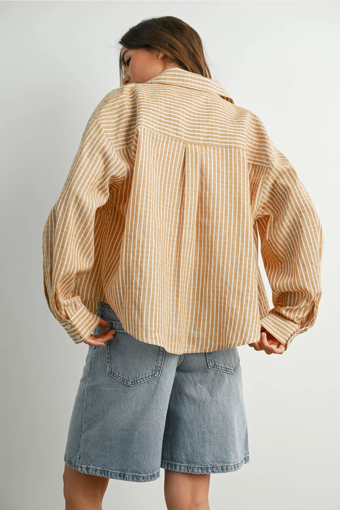 Striped Long Sleeve Button Up