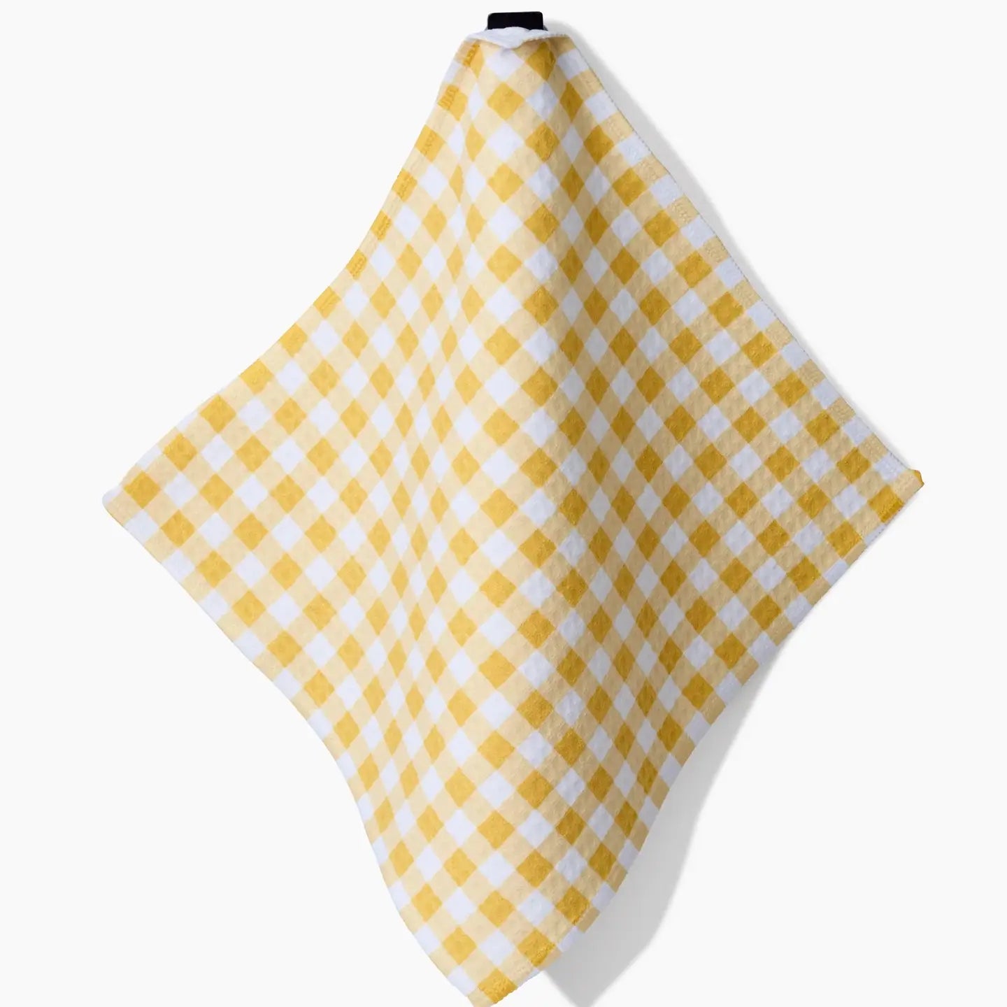 Geometry Golden Plaid Luxe Washcloth Set