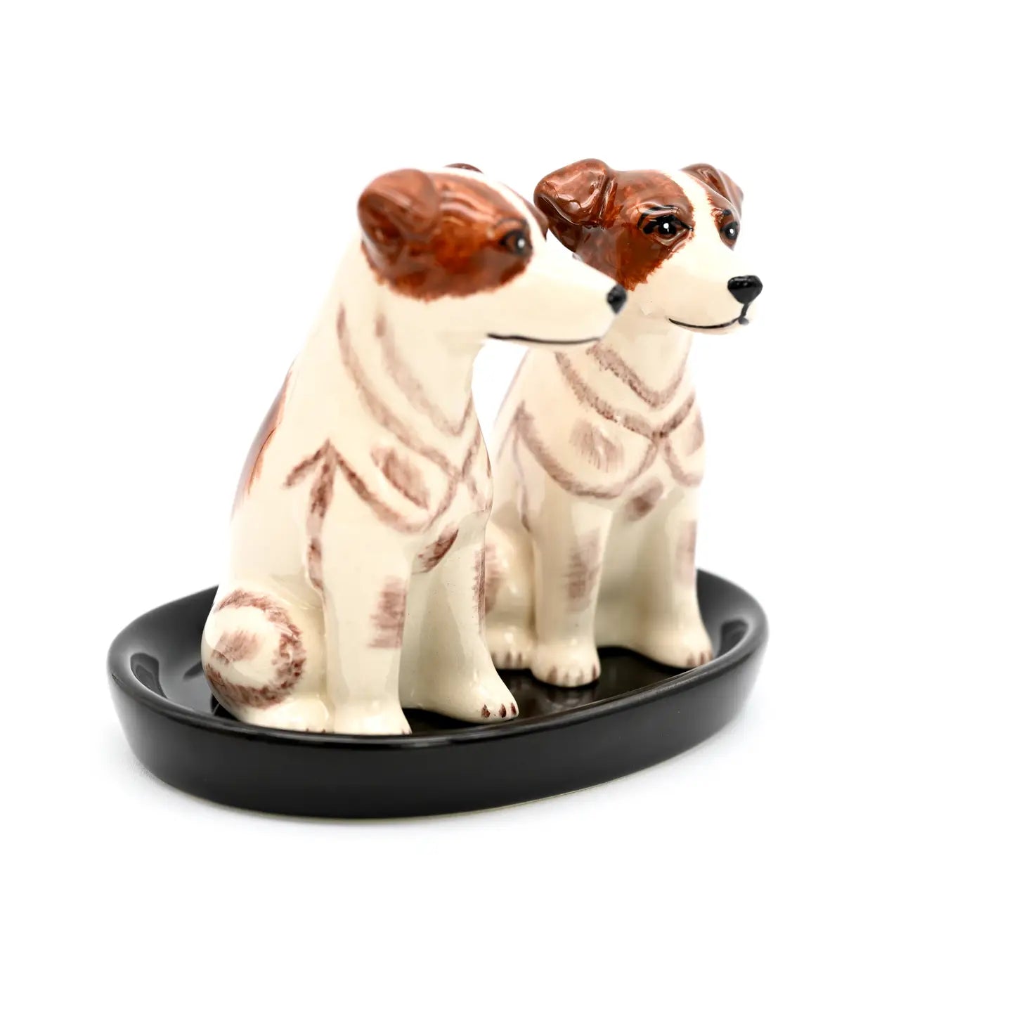 Jack Russell Salt & Pepper with Tray