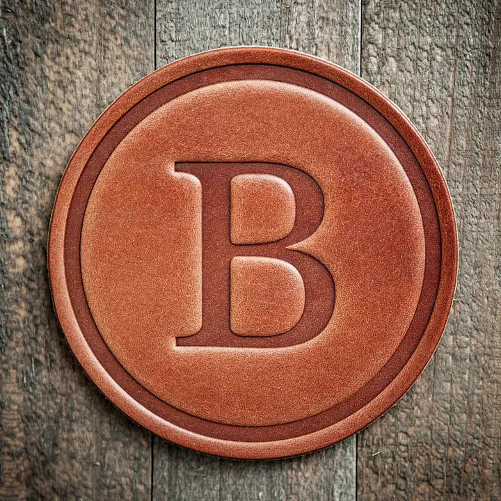 Monogram Leather Coaster