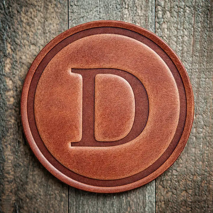 Monogram Leather Coaster