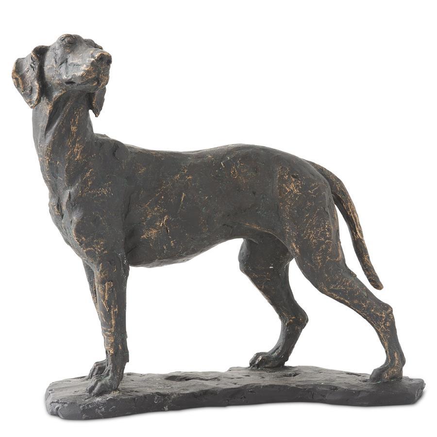 11" Resin Standing Dog Statue
