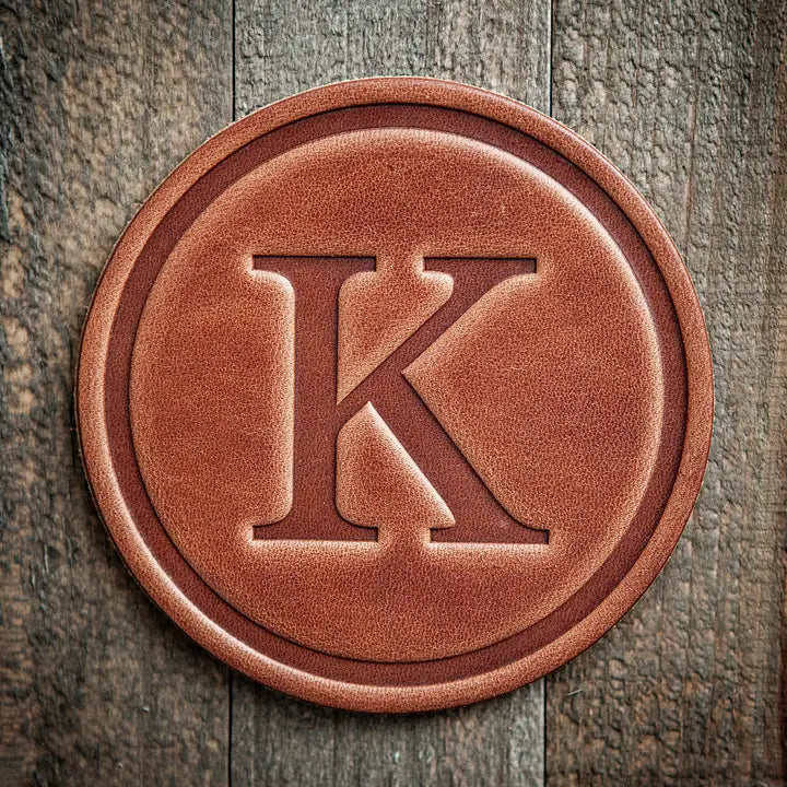 Monogram Leather Coaster