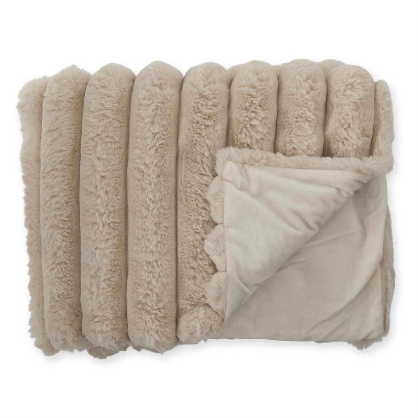 60" Faux Fur Throw Blanket