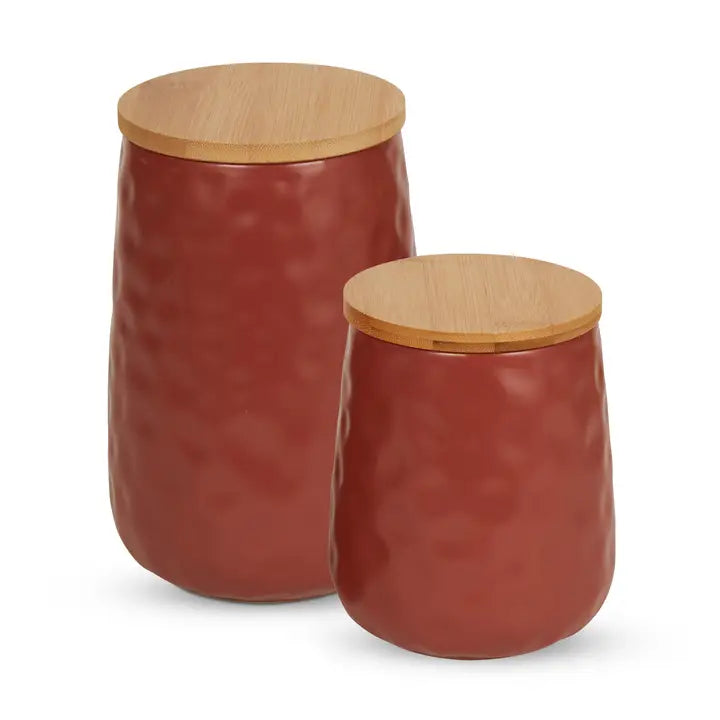 Dimple Texture Ceramic Canister Set