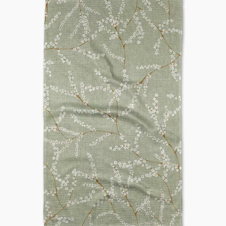 Quiet Flowers Geometry Towel