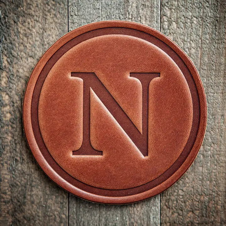 Monogram Leather Coaster