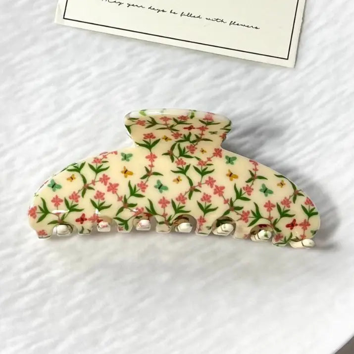 Floral Hair Claw