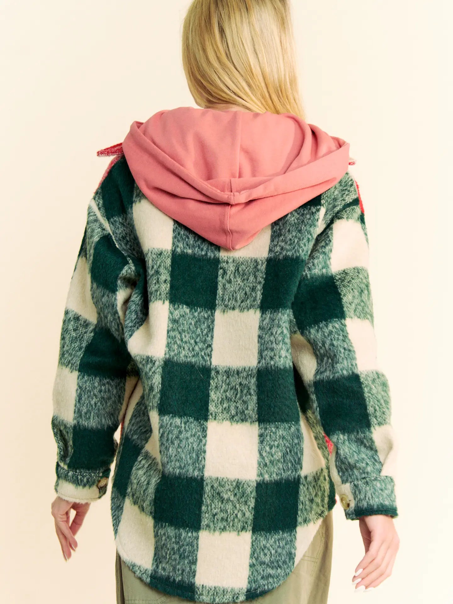 Multi Plaid Pocket Shirt Shacket