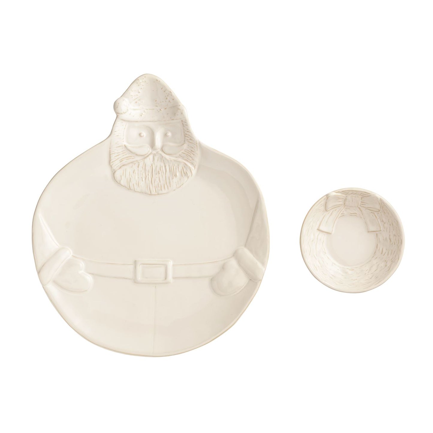 Santa Wreath Chip and Dip Set