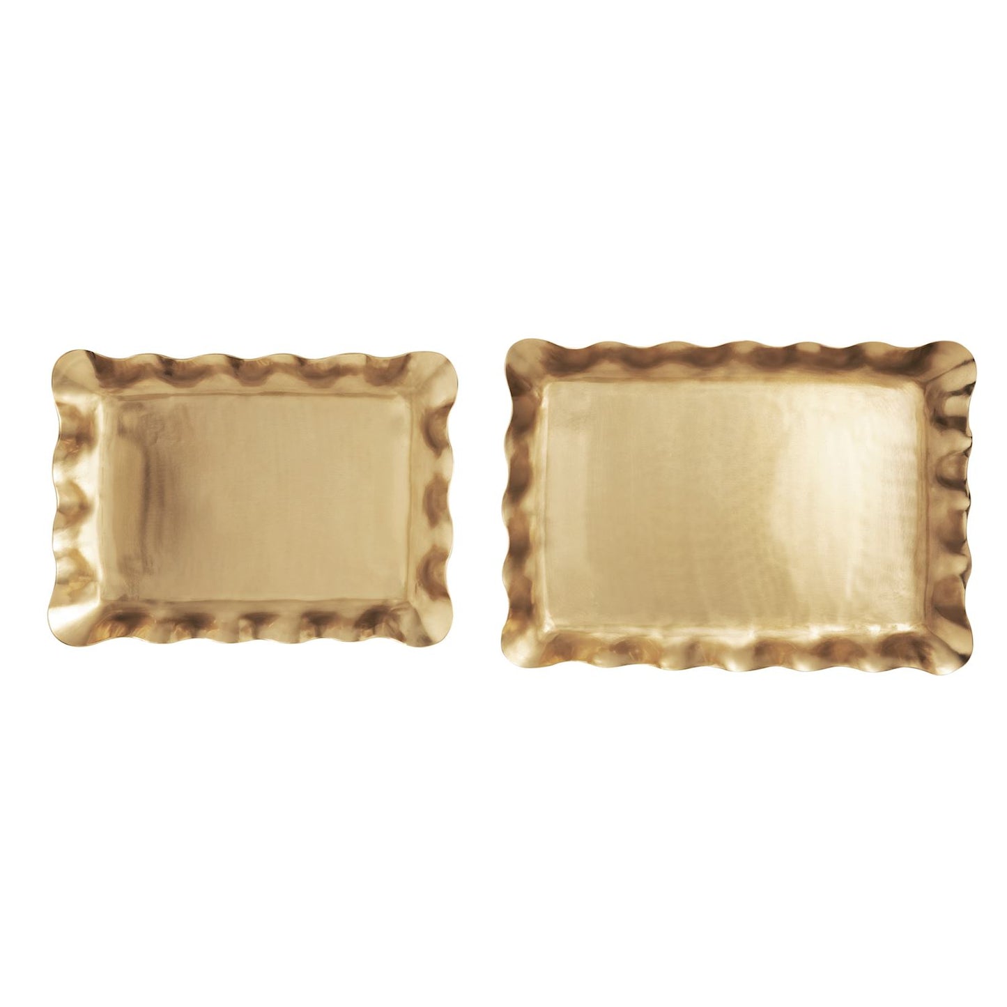Brass Ruffle Tray