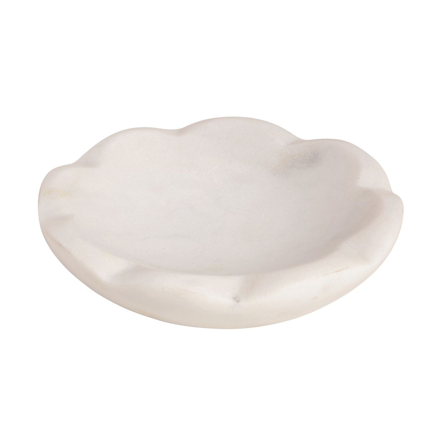 Scalloped Marble Dish