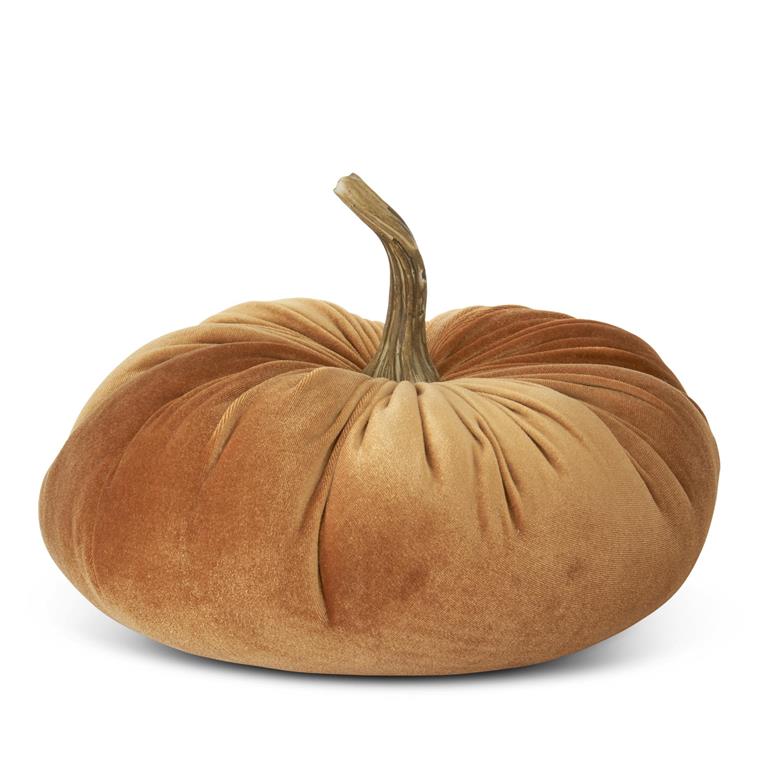6.5" Velvet Stuffed Pumpkin