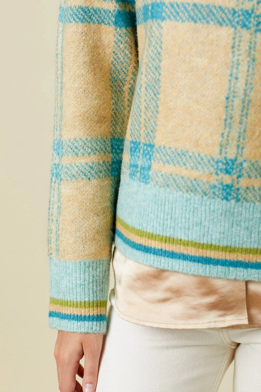 Check Pullover Sweater