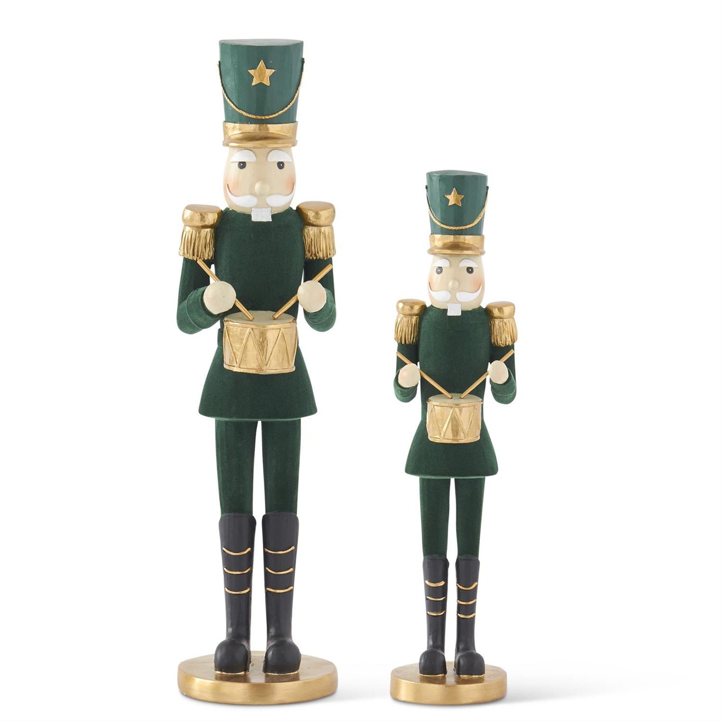 Dark Green Velvet & Gold Soldiers