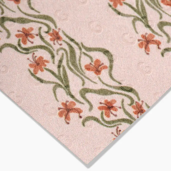 Floral Fall Stripe Not a Paper Towel