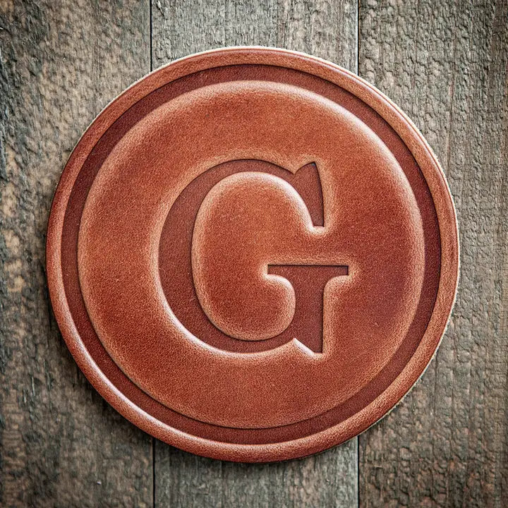 Monogram Leather Coaster