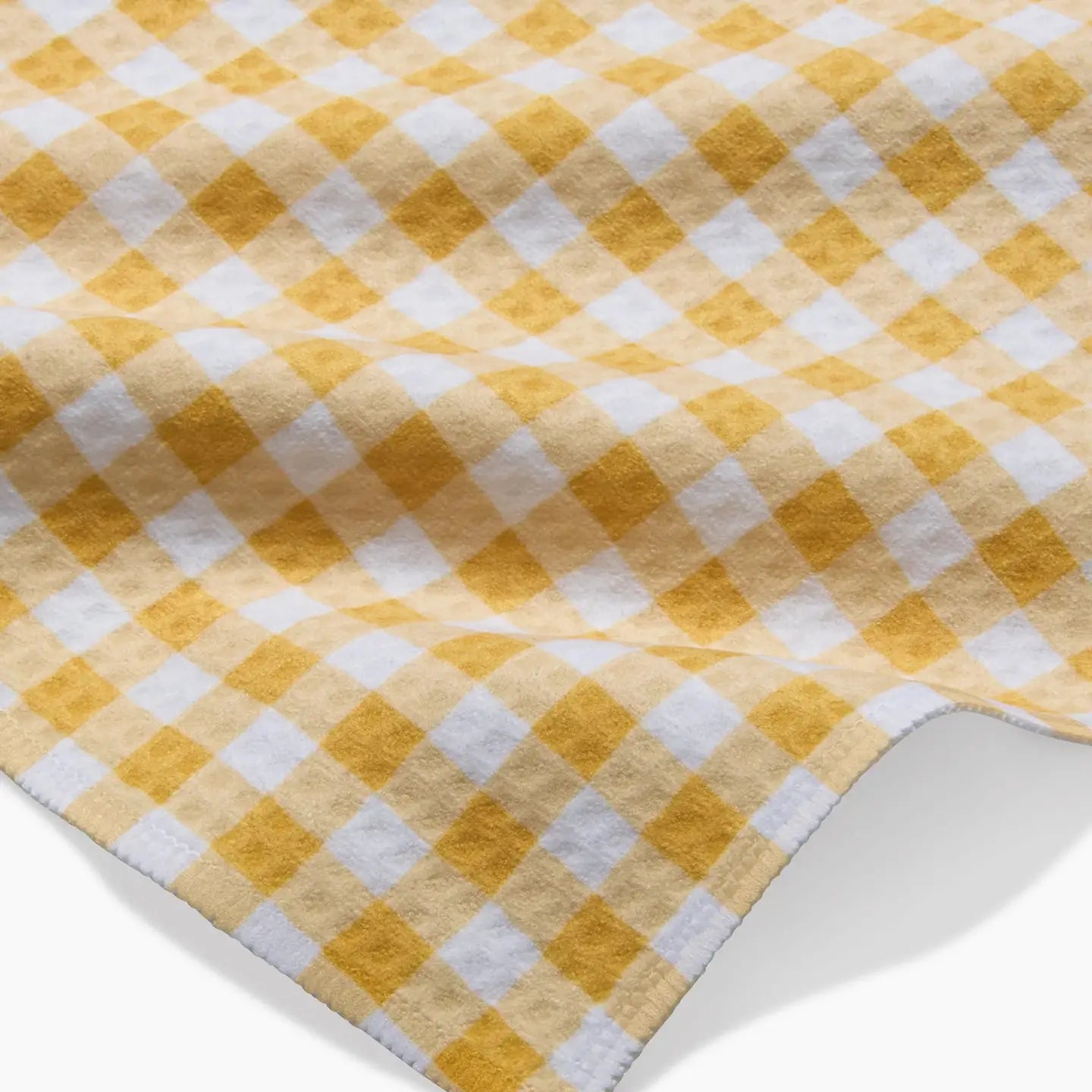 Geometry Golden Plaid Luxe Washcloth Set