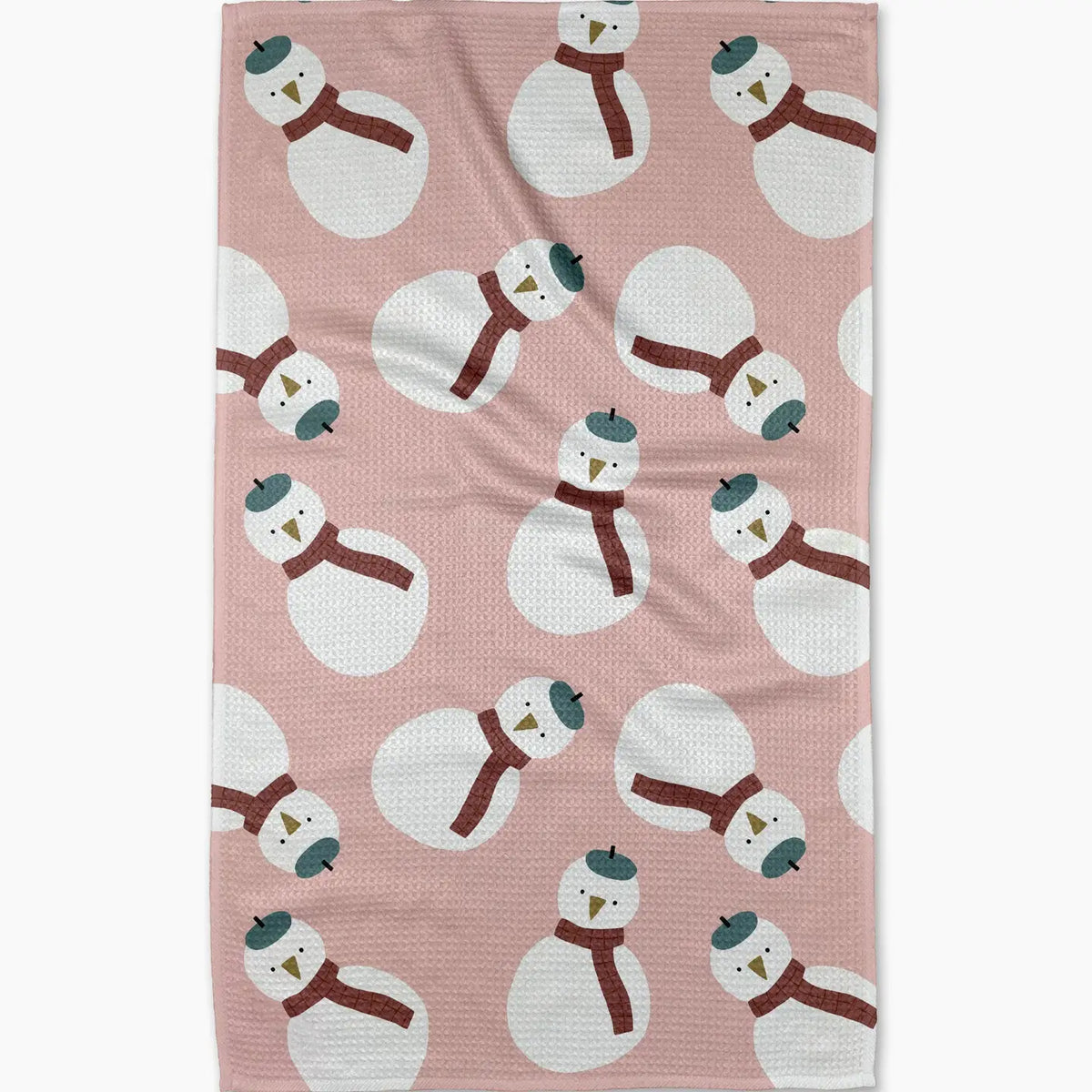Snowman Geometry Tea Towel