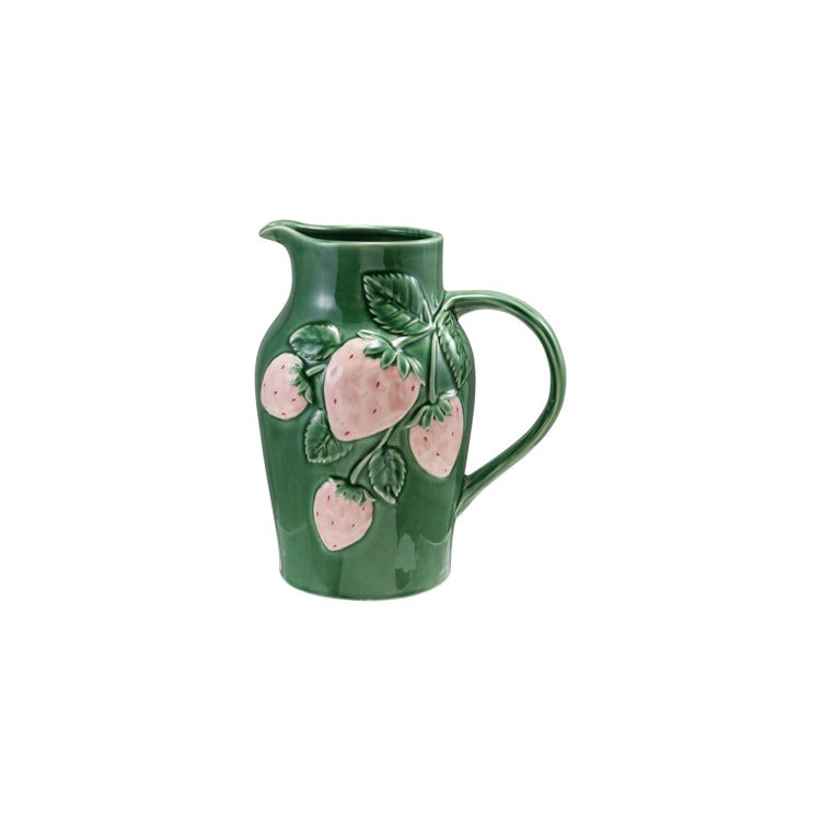 Embossed Strawberry Pitcher