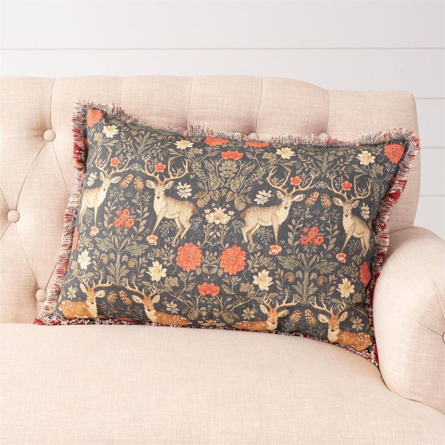 Balmoral Deer Print Pillow