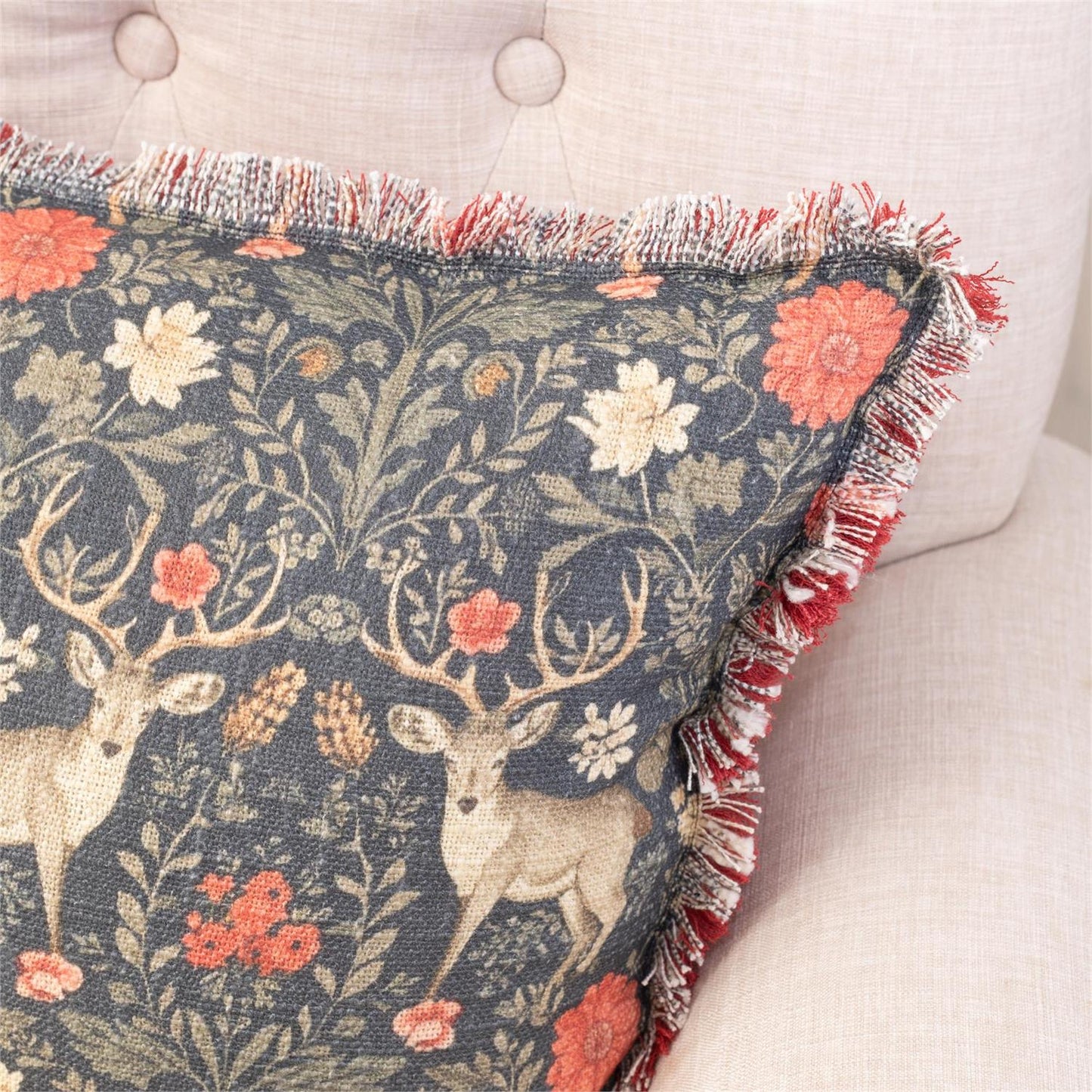 Balmoral Deer Print Pillow