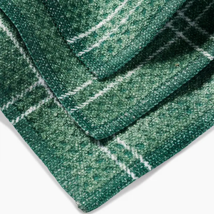 Pine Forest Plaid Dishcloth Set