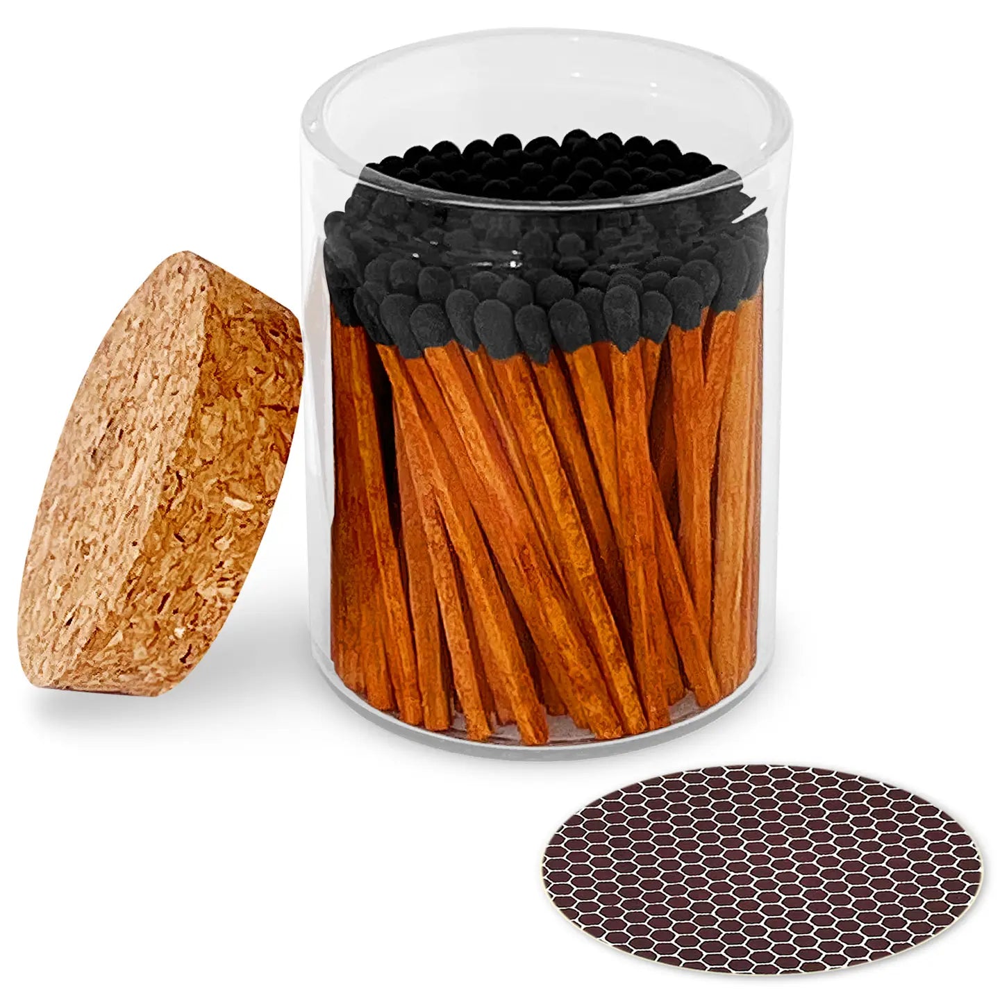 2" Matches in Cork Top Jar