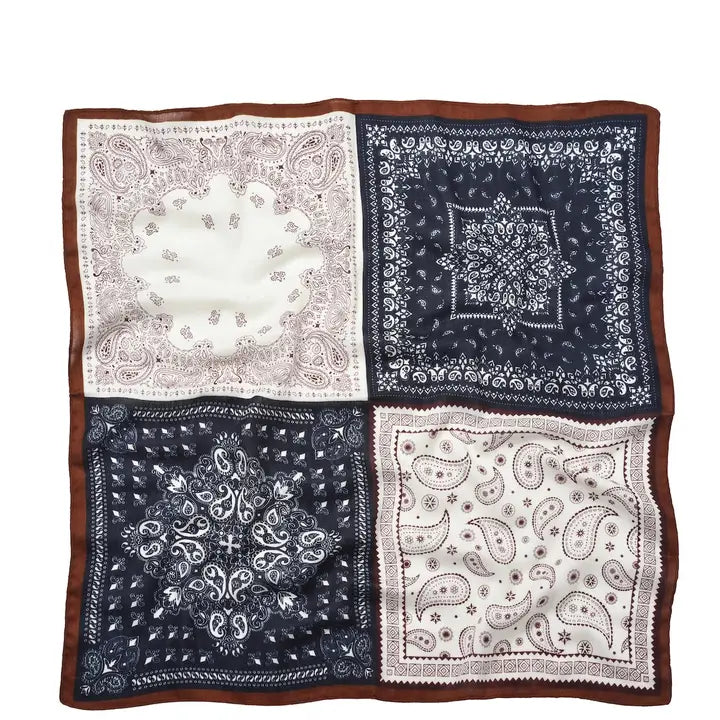 Paisley Patchwork Square Scarf