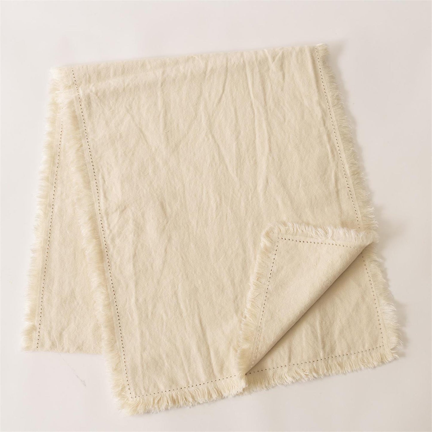 Stonewashed Linen Blend Table Runner