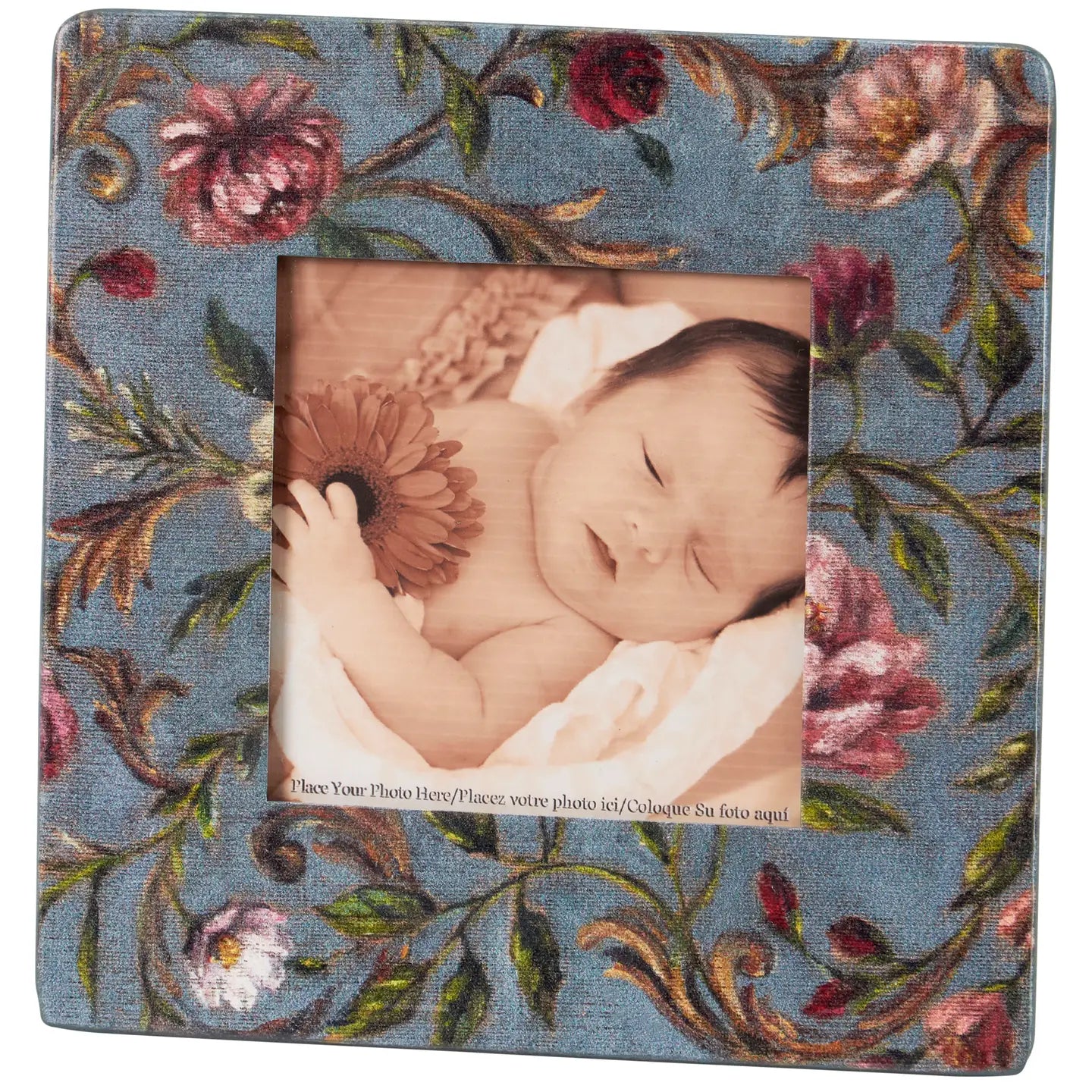 Metal Floral Photo Frame