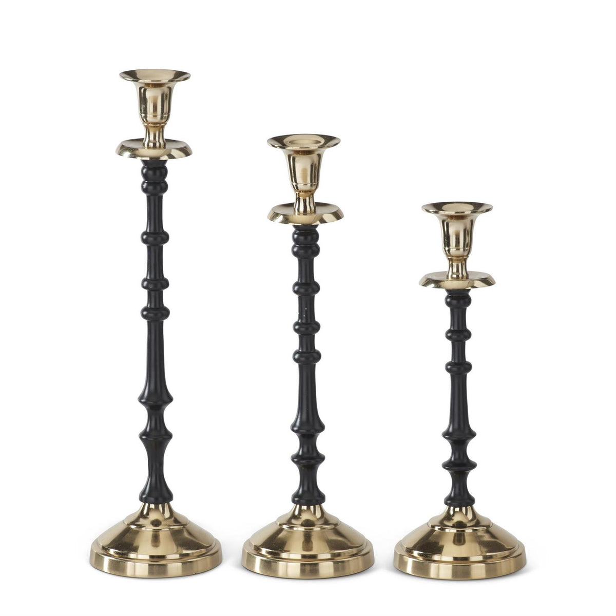 Black & Gold Candleholders