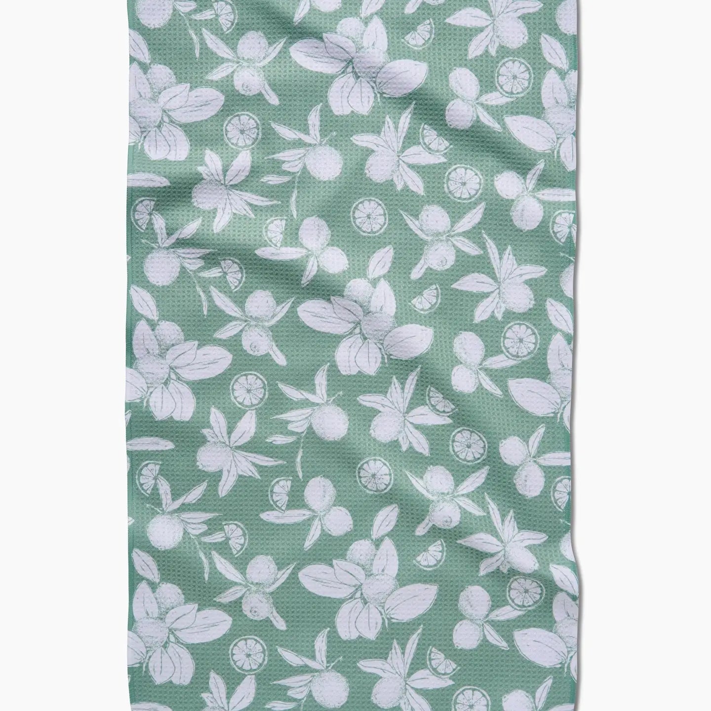 Geometry Summer Limes Tea Towel