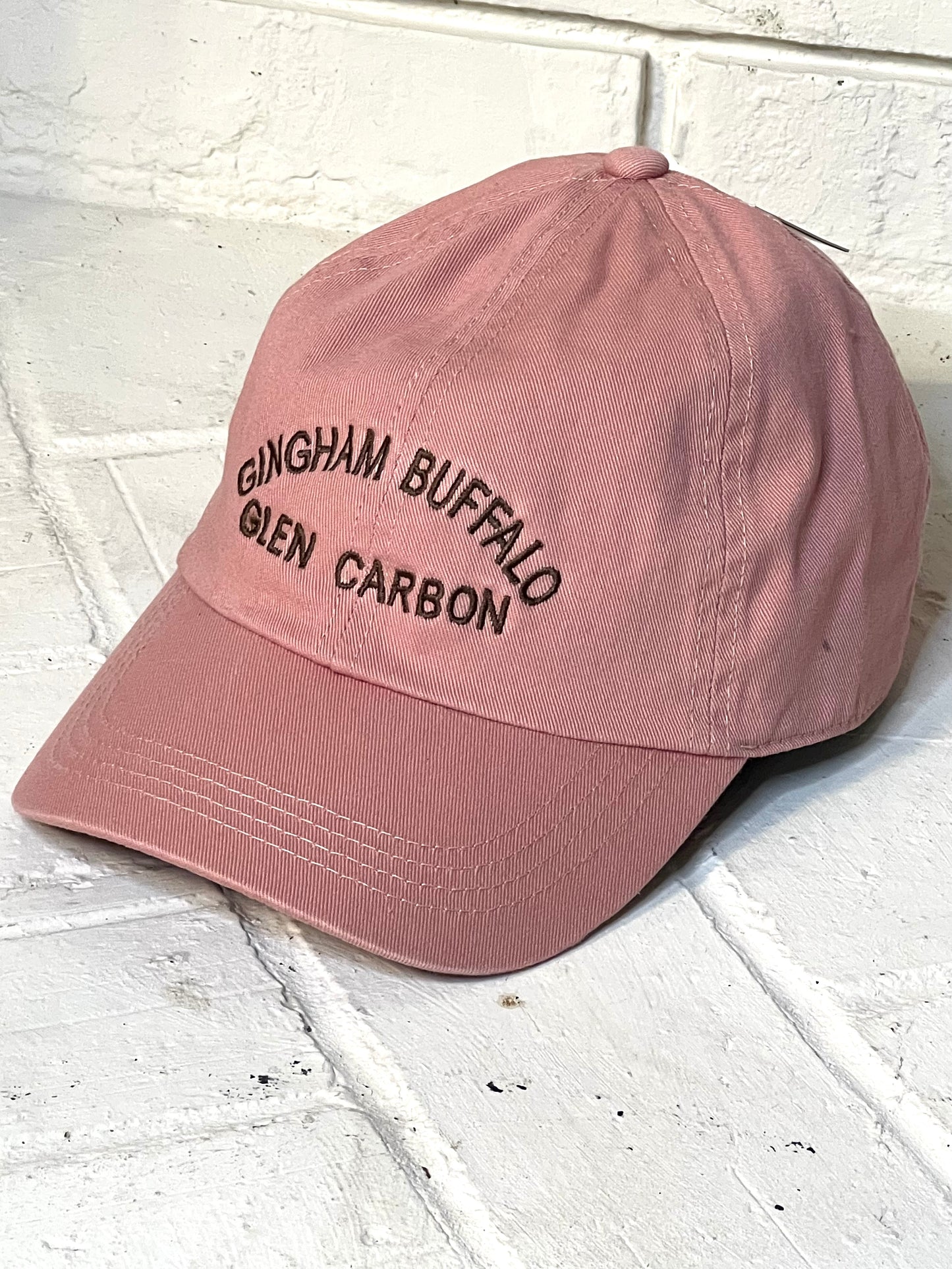 Pink Gingham Buffalo Glen Carbon Hat