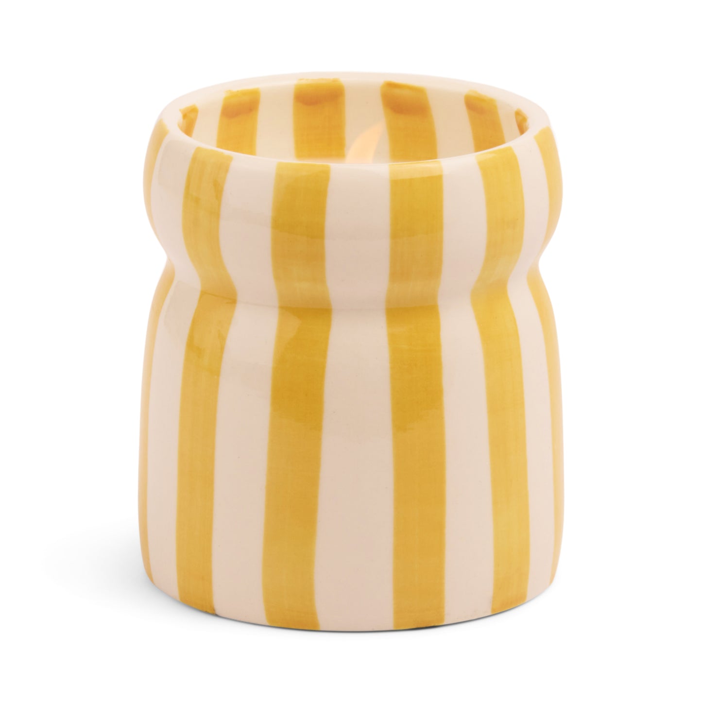 Gold Coast Cabana Striped Candle