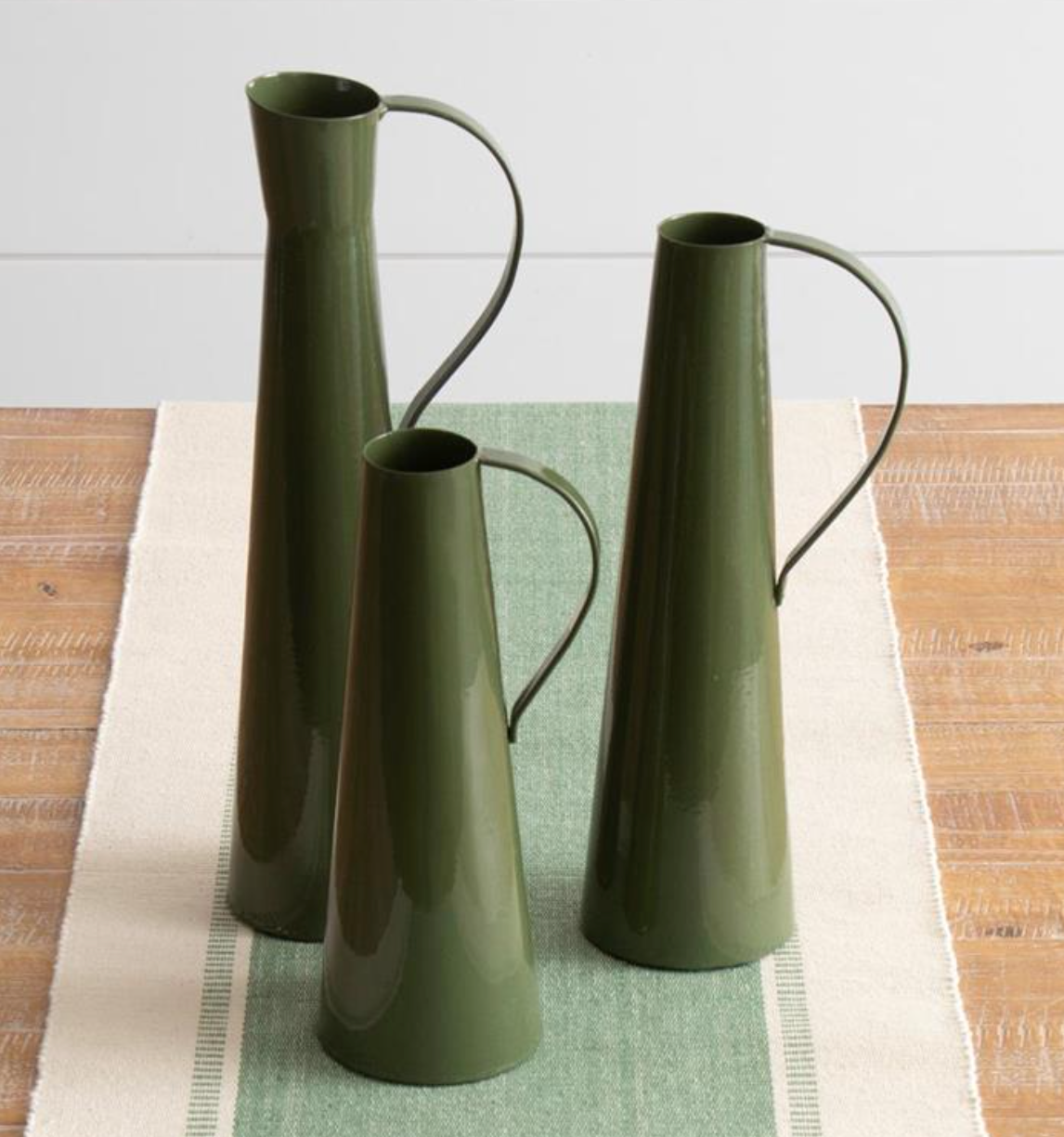 Green Metal Pitchers