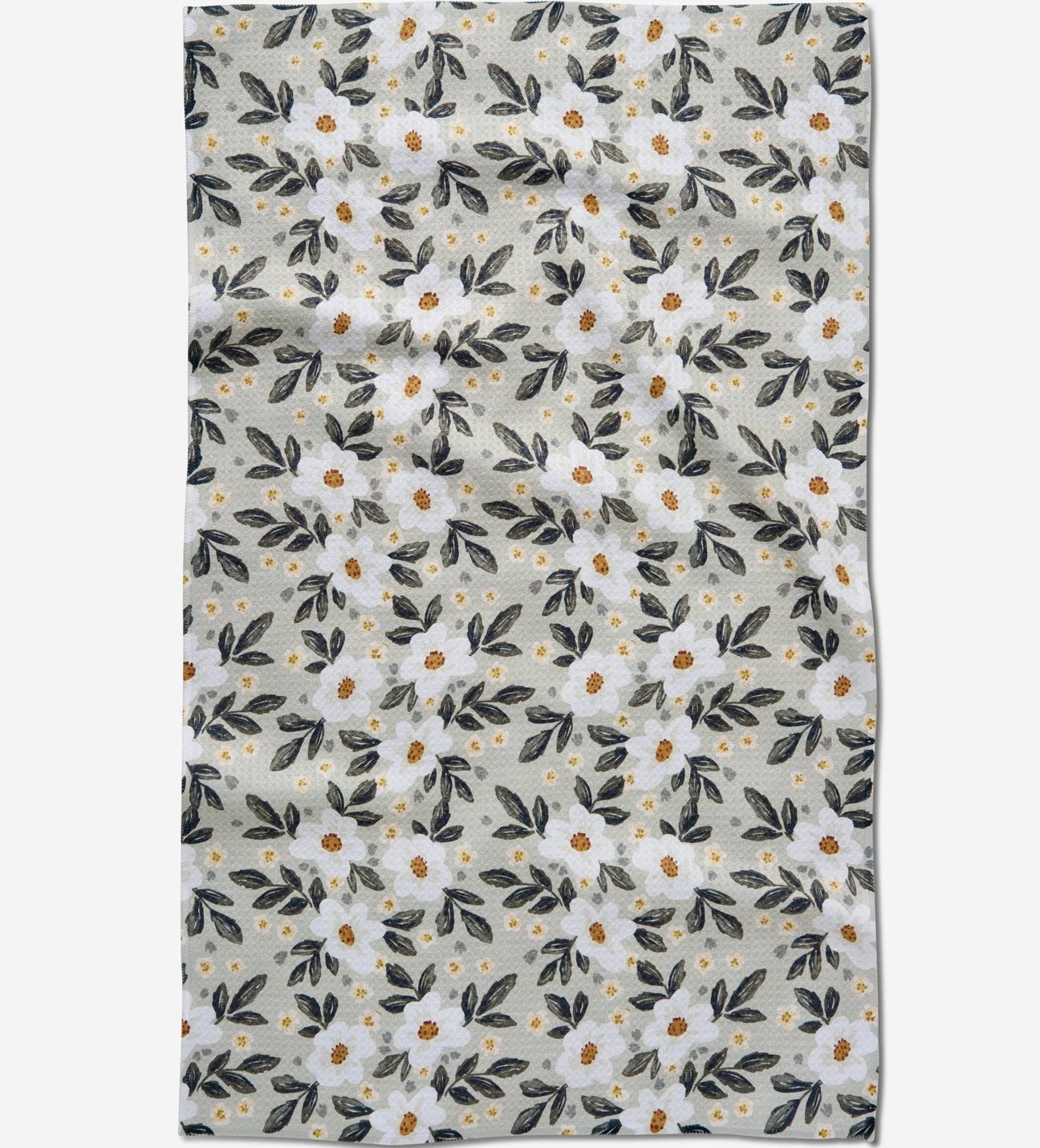 Painted Spring Flowers Tea Towel