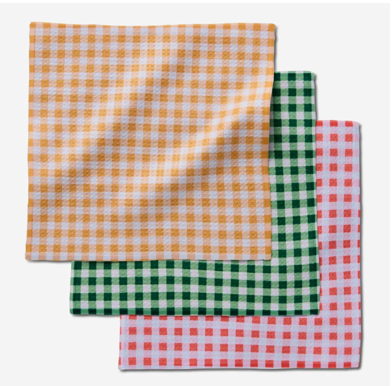 Spring Plaid Dishcloth