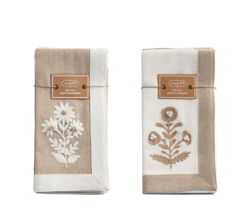 Embroidered Napkin Set