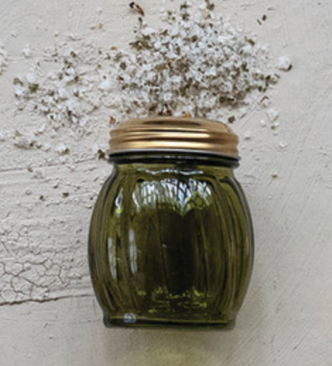 Glass Cheese/Spice Shaker with Metal Lid