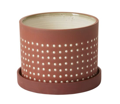 Salamanca Pot w/Saucer