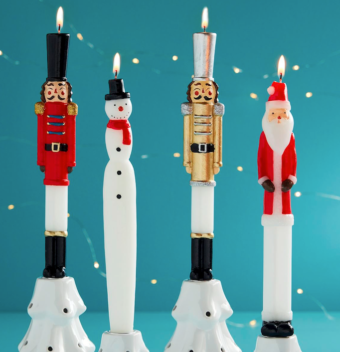 Christmas Figure Taper Candle