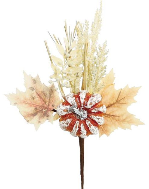 Washed Pumpkin Maple Leaf Pick