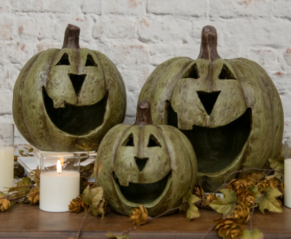 5.5" OLIVE GREEN BIG MOUTH PUMPKIN