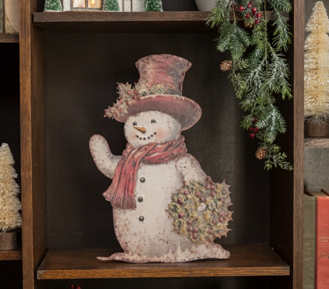 18" Snowman w/Holly Dummy Board