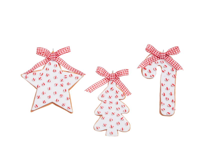 4.5" Peppermint Cookie Ornament