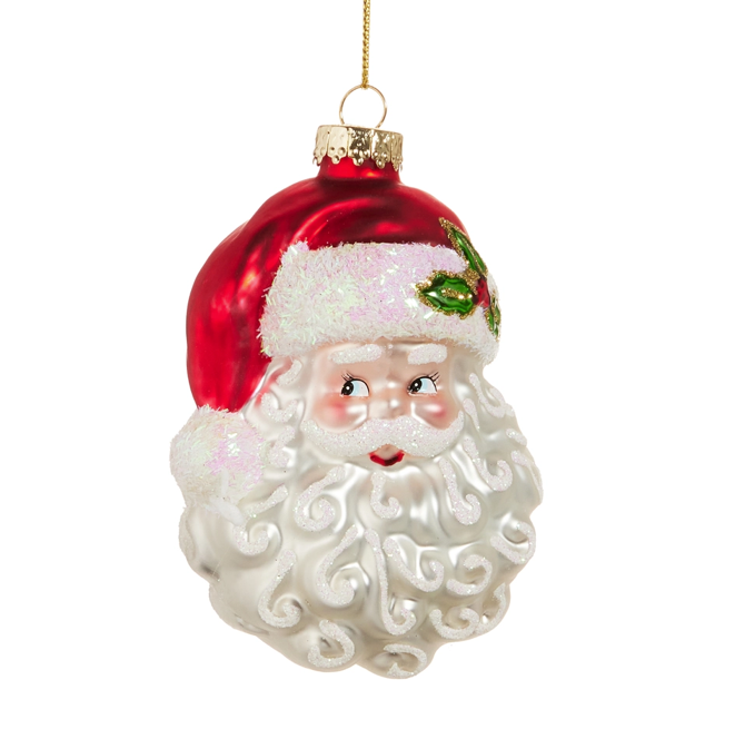 4" Santa Head Ornament