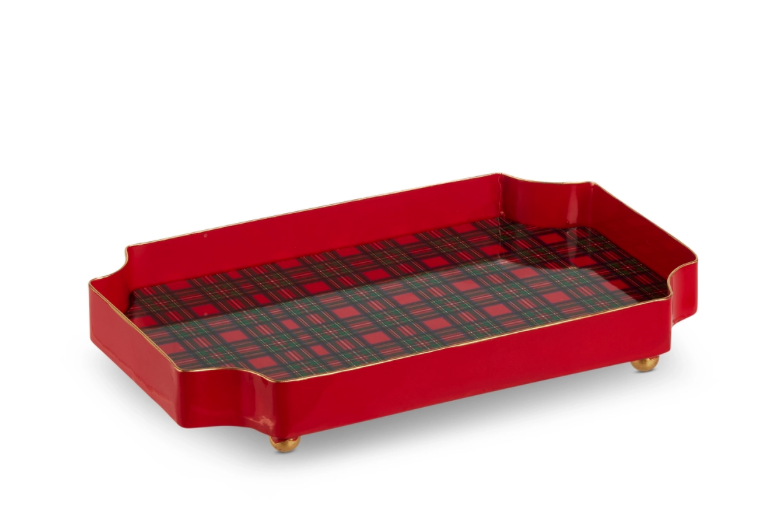 7" Tartan Plaid Trinket Tray