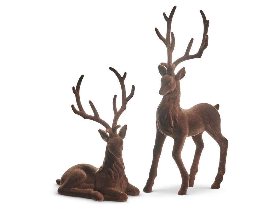 Brown Flocked Deer