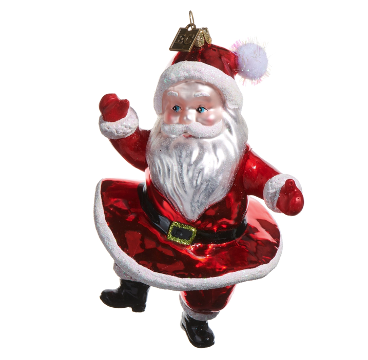 5.5" Dancing Santa Ornament